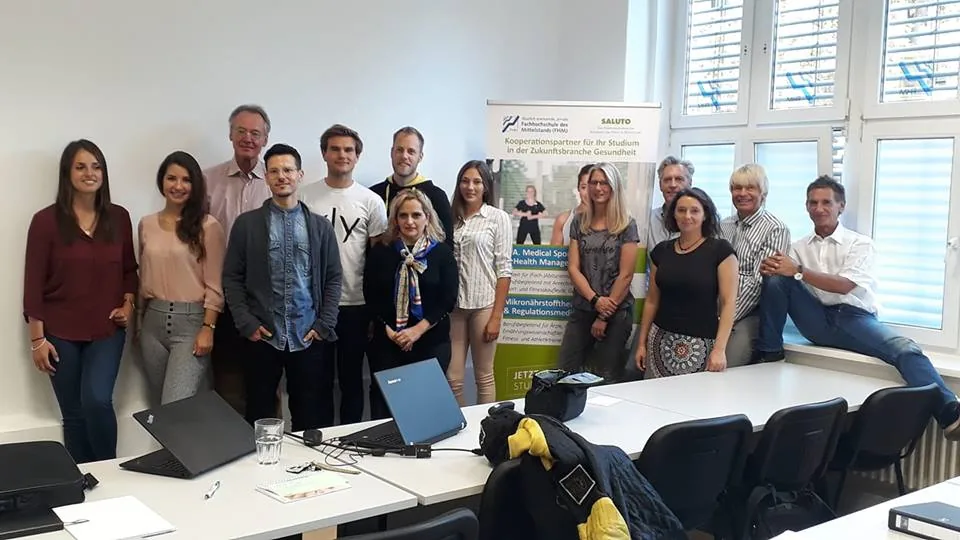 Group photograph of students and lecturers at the start of the academic term in 2018